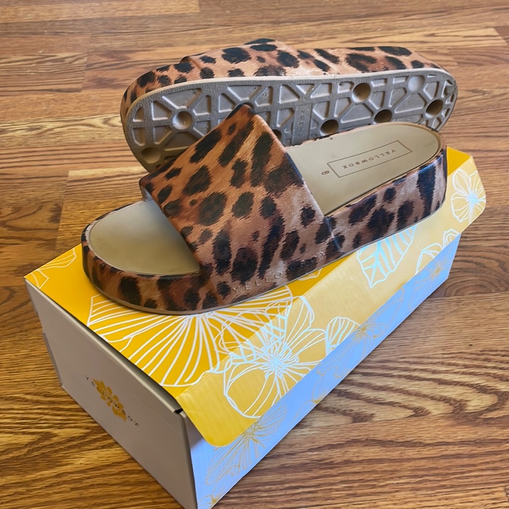 Yellowbox Leopard Torrey Size 8 Slides